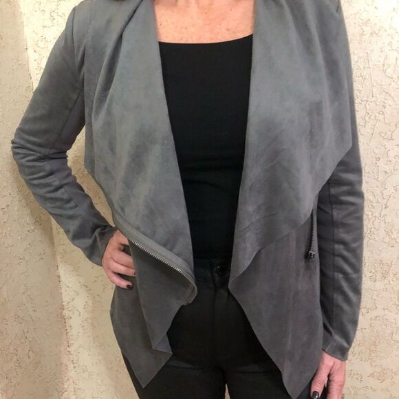 Vigoss grey suede Jacket - Picture 2 of 12